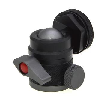 

DSLR Camera Cold Shoe Mount 1/4 Screw Tripod 360 Degrees LED Light Mic Quick Instal Ball Head Universal Tripod Ball Head