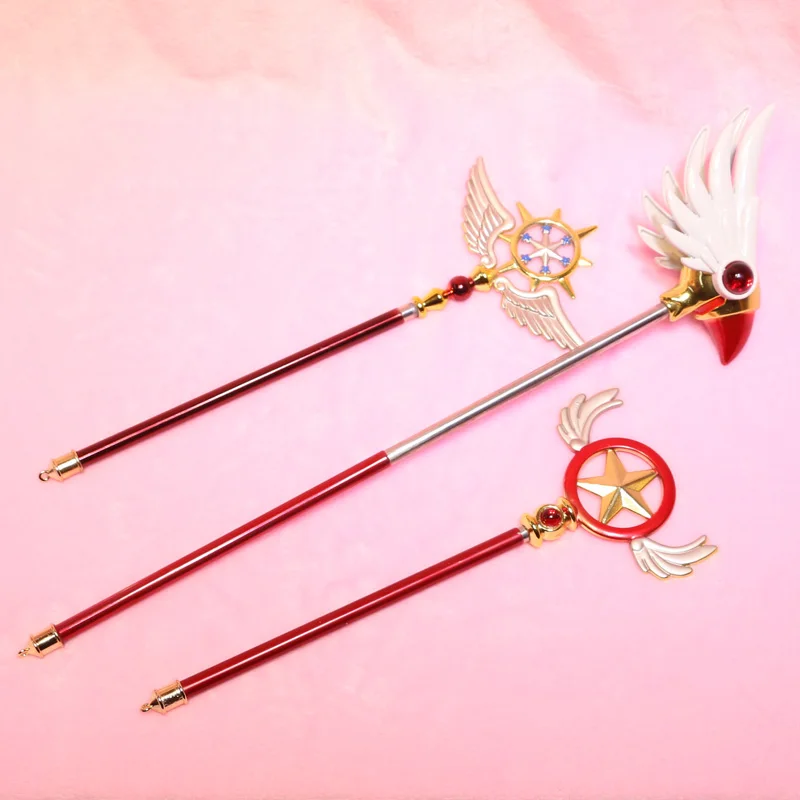 Аниме Cardcaptor Sakura Косплей аксессуар прозрачная карта Звездная волшебная палочка уплотнение палочка Мечта палочка Коллекция Модель игрушка; подарок
