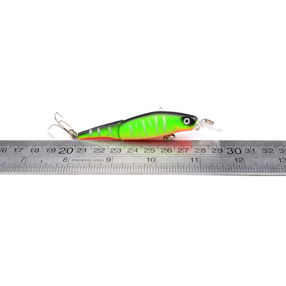 

PROBEROS 1pcs Fishing Lure Set 7.6g 9.5cm Hard Artificial ABS Minnow Lures 8 Color Crankbait Fish Baits #6 Treble hook dw1336