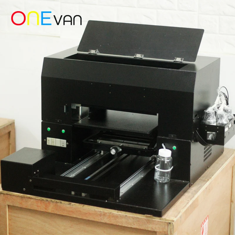  3D embossed local varnish mobile phone shell UV flatbed printer Apple tempered glass back cover pri