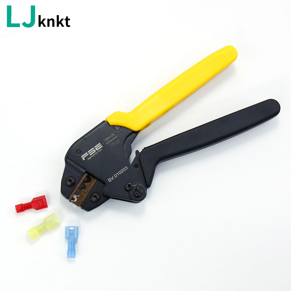

Labor saving Quick crimping pliers for bare terminals VSA-06 Ratchet type quick wiring tool AWG20-10 Straight handle