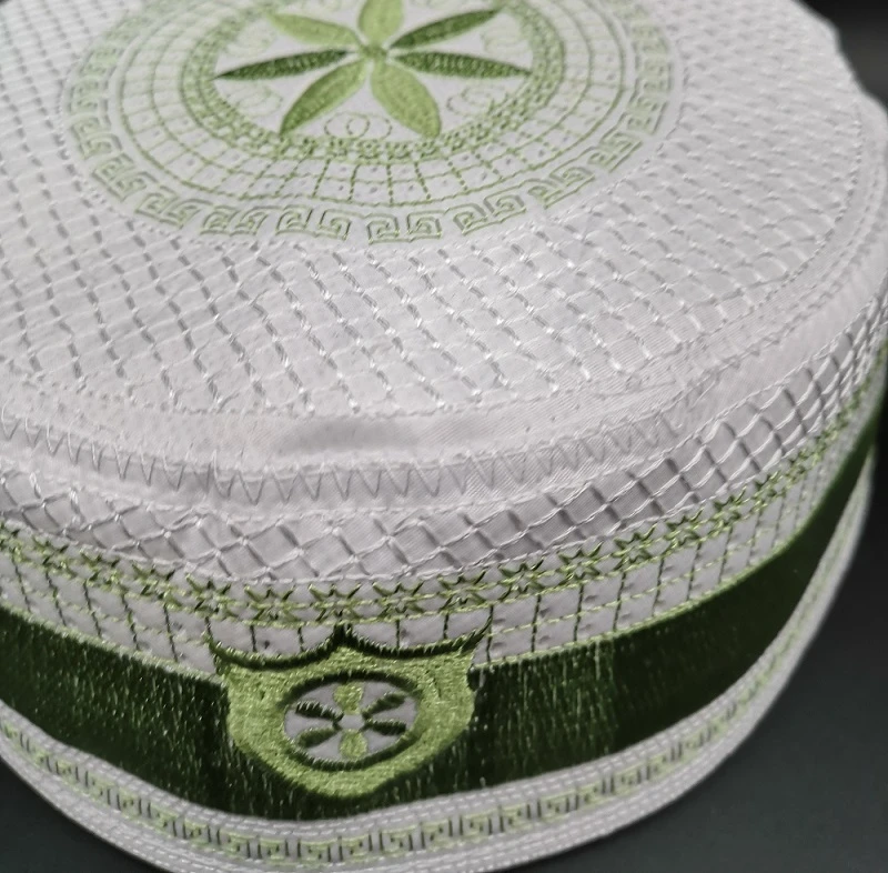 Для Мужчин Капот мусульманские шляпы зеленый арабский еврейская кипа Musulman Kippot