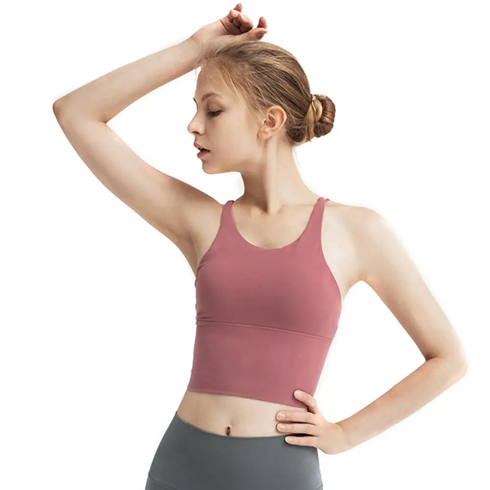 

Heal Green Sports Top Vest Beauty Back Sports Bra Top Shock-Proof Gathering High-Intensity Sport Bra Yoga Underwear Fitness Bra