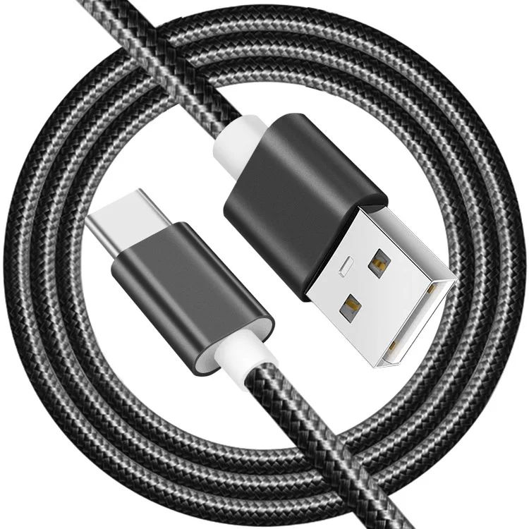 Красивый нейлоновый плетеный кабель usb type-C 1 м 2 м 3M кабель USB C для быстрой зарядки и синхронизации данных для samsung S10 Xiaomi mi9 mi8 huawei type-c