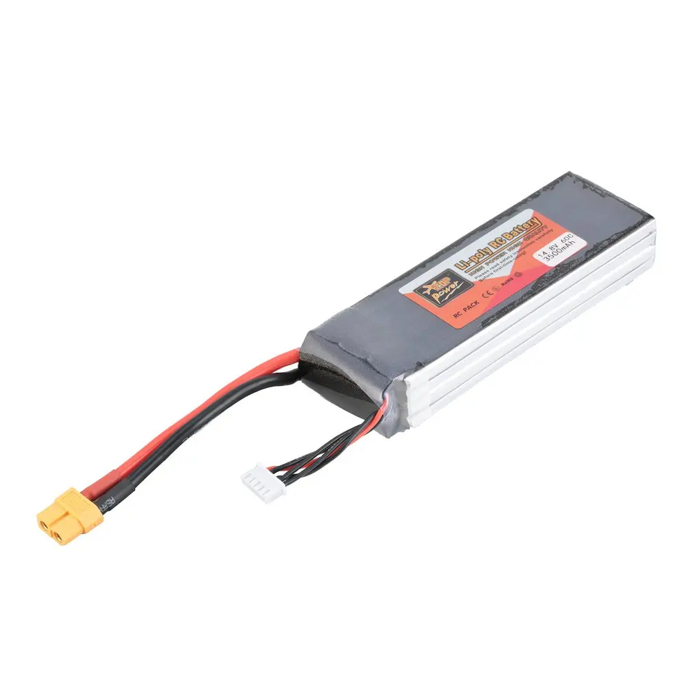 

ZOP Power 14.8V/11.1V/7.4V/ 5000mAh/4500mAh/1300mAh/1500mAh/3500mAh/6000mAh 60C 4S 1P Lipo Battery XT60 Rechargeable RC Toy Part