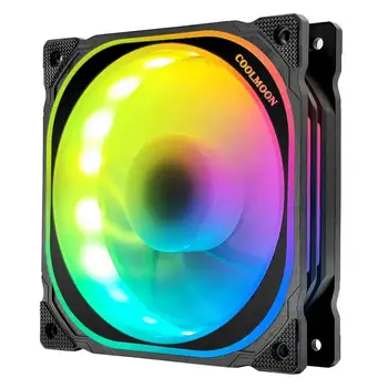

RGB CPU Cooler Radiator 120mm PWM 12V SYNC RGB LED Fan CPU Air Cooling Computer Cooler 4Pin CPU Cooler Chassis fan RGB fan