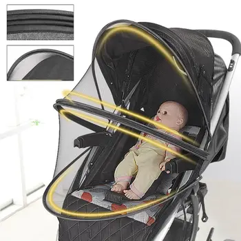 

Baby Stroller Crib Netting Pushchair Cart Mosquito Insect Net Buggy Crib Safe Protect Mesh