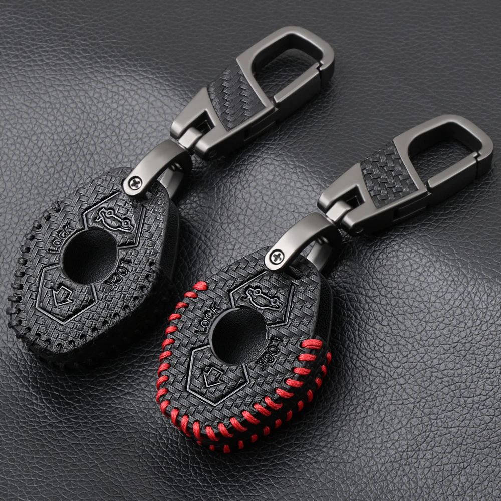 Car Key Case Leather Zinc Alloy Carbon Fiber Style for BMW M3 E38 E39 E46 E53 E60 E61 E83 E85 E86