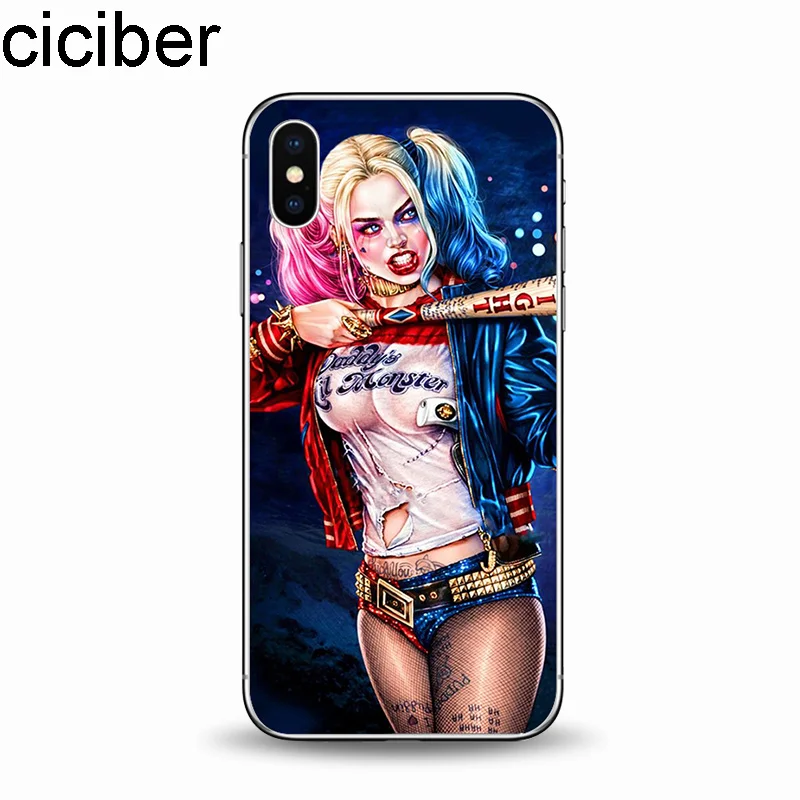 Ciciber отряд самоубийц Джокер DC Мягкий ТПУ чехол для телефона IPhone 11 Pro Max 6 6S 7 8 Plus X XS XR