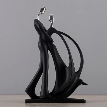 

Modern Abstract Black Human Body Statue Home Decoration Wedding Gift Creative Living Room Office Porch Wine Cabinet Decoration
