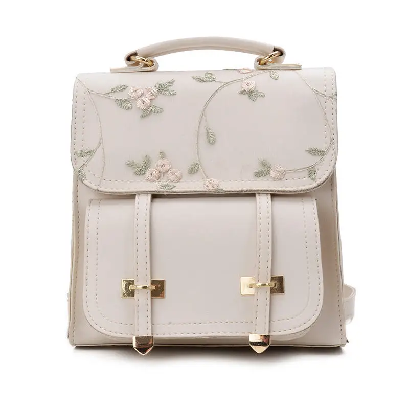 Женский рюкзак WENYUJH, высококачественный Молодежный кожаный рюкзак на шнурке для девочек-подростков, женская школьная сумка на плечо, mochila - Цвет: beige