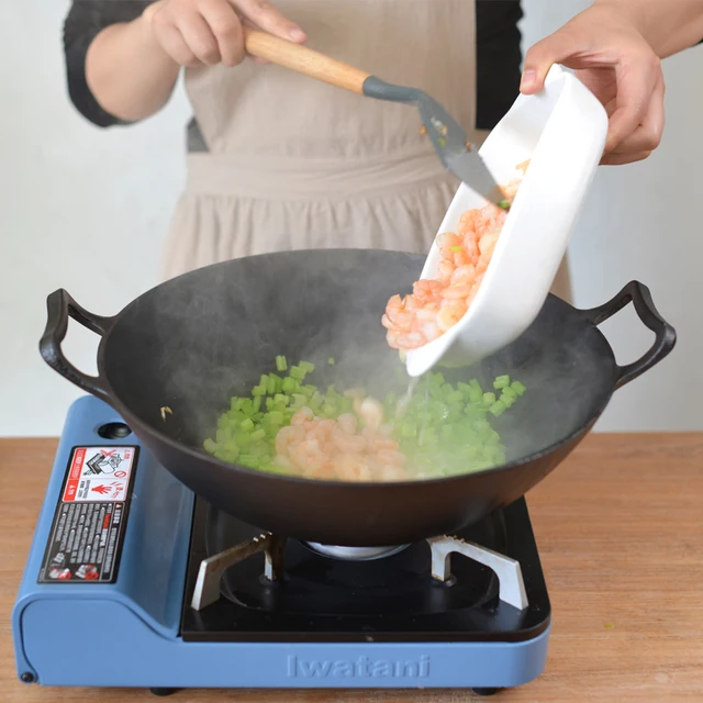 Hagyományos Kínai Wok Gas Kályha Nem Bot Főző Edény Öntöttvas Serpenyő Üst Konyhai Kiegészítők Ollas De Cocina Edények Bc - Image 2