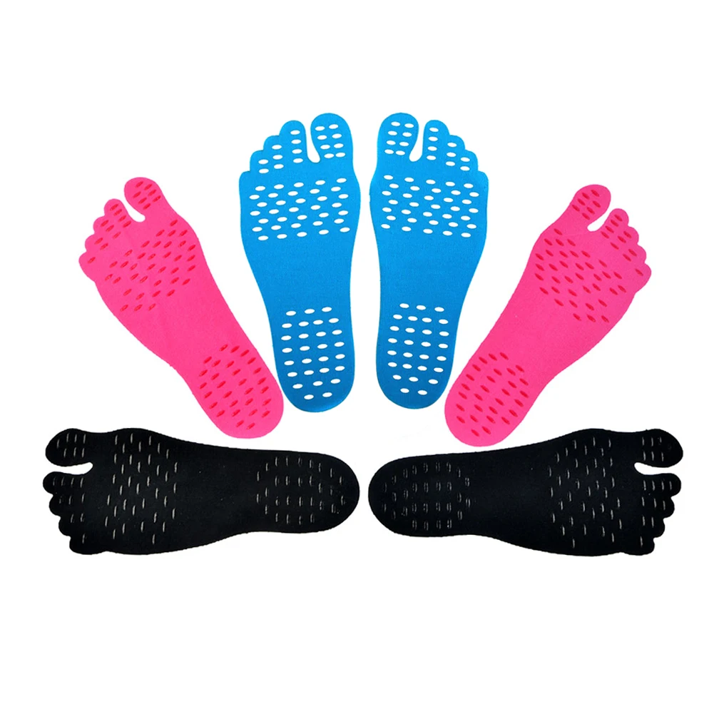 

New 1 Pair Adhesive Foot Pads Feet Sticker Stick On Soles Flexible Anti-slip Beach Feet Protection MV66
