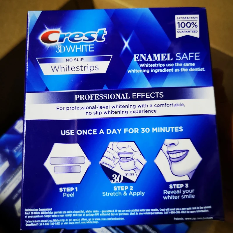 Genuine 3D White Strips Luxe Professional Effects Oral Hygiene Care Tooth Whiter Bleaching Teeth Whitening Strips