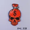 Punk/Skull Patch Iron On Patches On Clothes Embroidered Patches For Clothing Embroidery Patch Stickers Orangutan Applique Stripe ► Photo 3/6