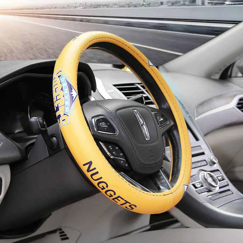 2019 New Style Printing NBA Nuggets Denver Steering Wheel Cover Sports