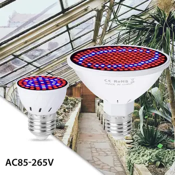 

E27 LED Grow Light Full Spectrum LED Lamp For Plants Light E14 220V MR16 Grow Tent Phytolamp GU10 LED Greenhouse Phyto Lamps B22