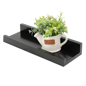 

Wall Shelf Wooden Wall Mounted Shelf Rustic Wall Decorative Shelf Display Storage Rack for Bedroom Living Room 33X12X5cm LBS