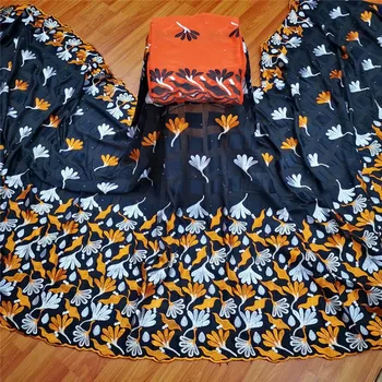 

7yard Swiss lace fabric 2020 latest heavy beaded embroidery African cotton fabrics Swiss voile lace popular Dubai style y17-66