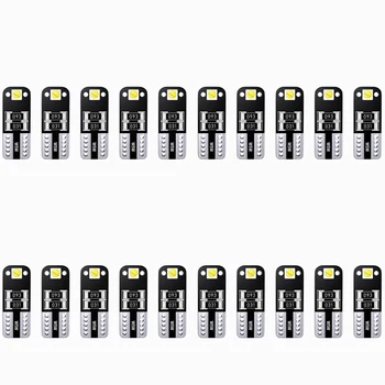 

Krada 20X T10 W5W 2825 SMD LED Canbus Bulbs For Alfa Romeo Giulia Stelvio Error Free 6000K Car Rear Trunk License Plate Lights