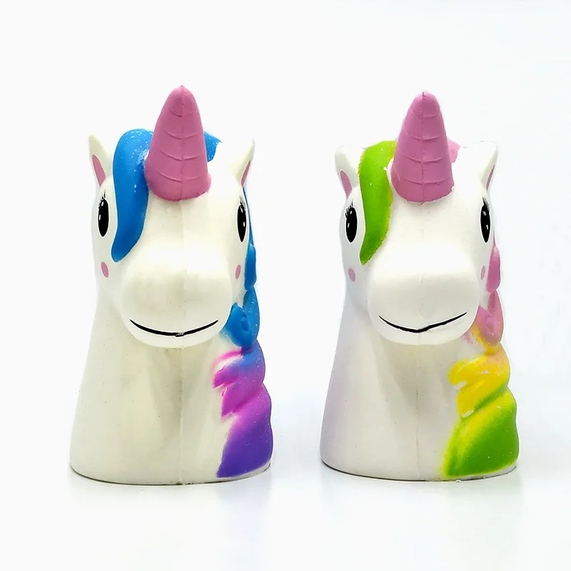 

Creative Dreamy Memory Foam Beauty Unicorn ma wan ju Pu Extrusion Model Star Animal Static Model