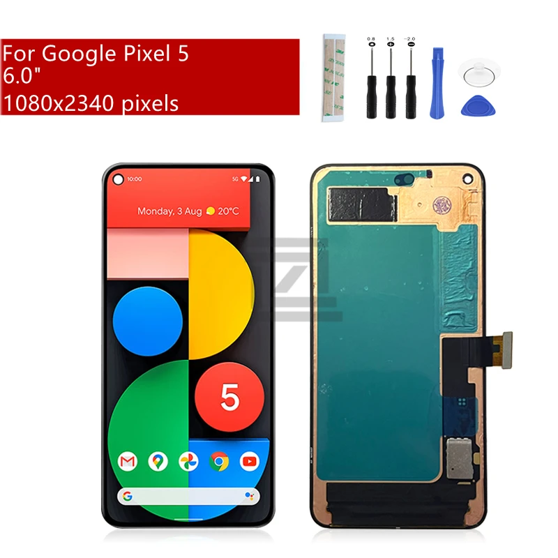 

For Google Pixel 5 Lcd Display Touch Screen Digitizer Assembly For Pixel 5 Display Replacement Repair Parts 6.0"