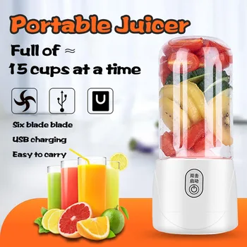 

Portable Electric Fruit Juicer Bottle Blender USB Small Mini Portable Single Individual Fruit Juicer Mixer Rechargeable Cup