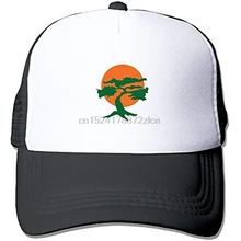 Miyagi Dojo каратэ Дальнобойщик шляпы и кепки с регулируемым Snapback ремень для молодежи черный