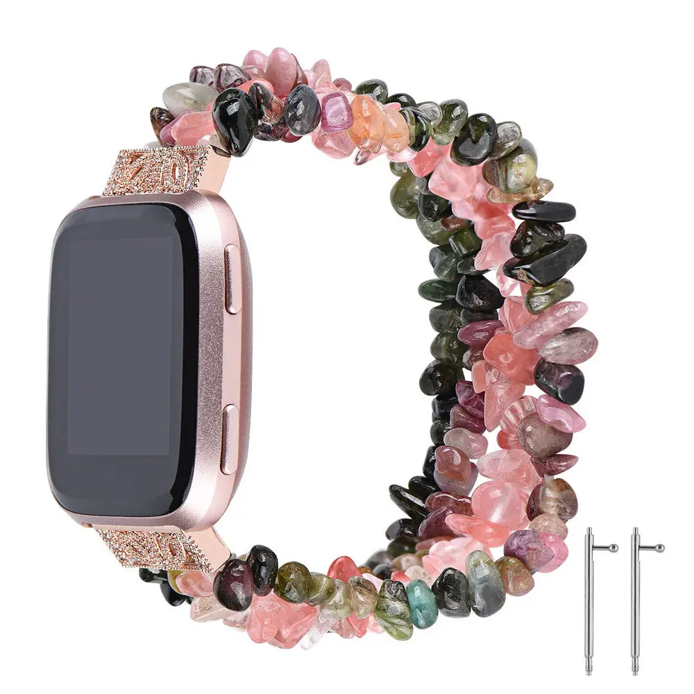 Ремешок для часов Fitbit Versa Gems часы с камнями ремешок для женщин Алмазный сменный Браслет для Fitbit Versa Смарт часы браслет