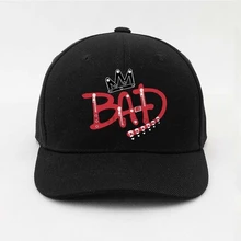 Майкл Джексон Bad уличные повседневные Летние хип-хоп кепки Snapback шляпы для мужчин и женщин