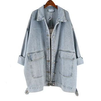 

Denim Jacket Female 2019 New Autumn Wild Casual Fashion Women Jackets Solid Color Korean Style Women Clothing B659
