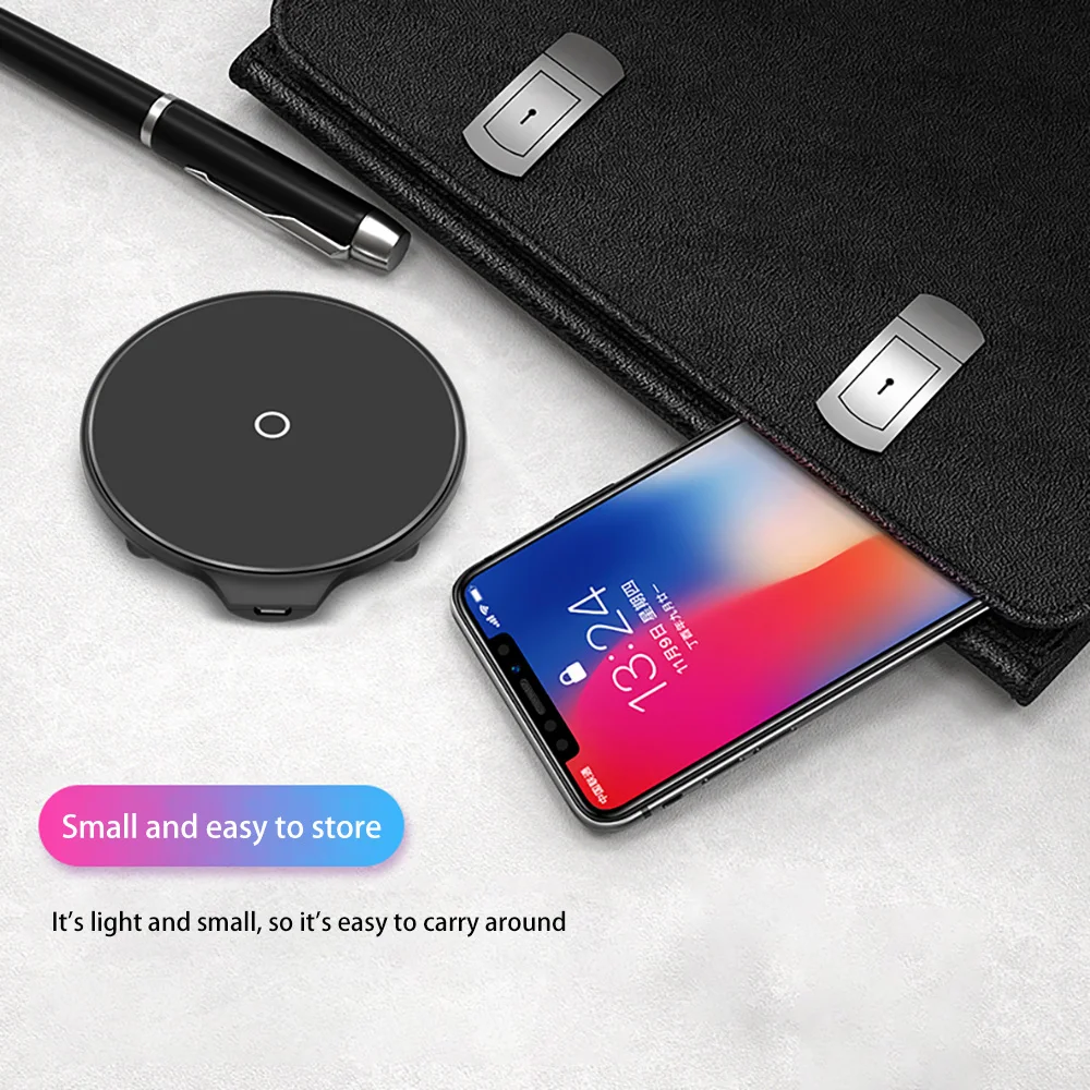 FDGAO 10 Вт Быстрое беспроводное зарядное устройство для iPhone 11 X Xs Max xr 8 Plus Airpods Qi Беспроводная зарядная подставка для samsung S10 S9 Note 10 9
