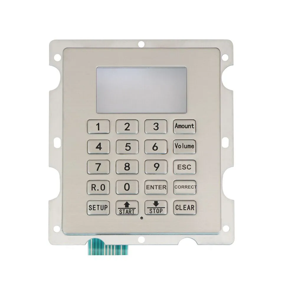 CustomizedPanelMountFuelDispenserKeypadRuggedStainlessSteelGas