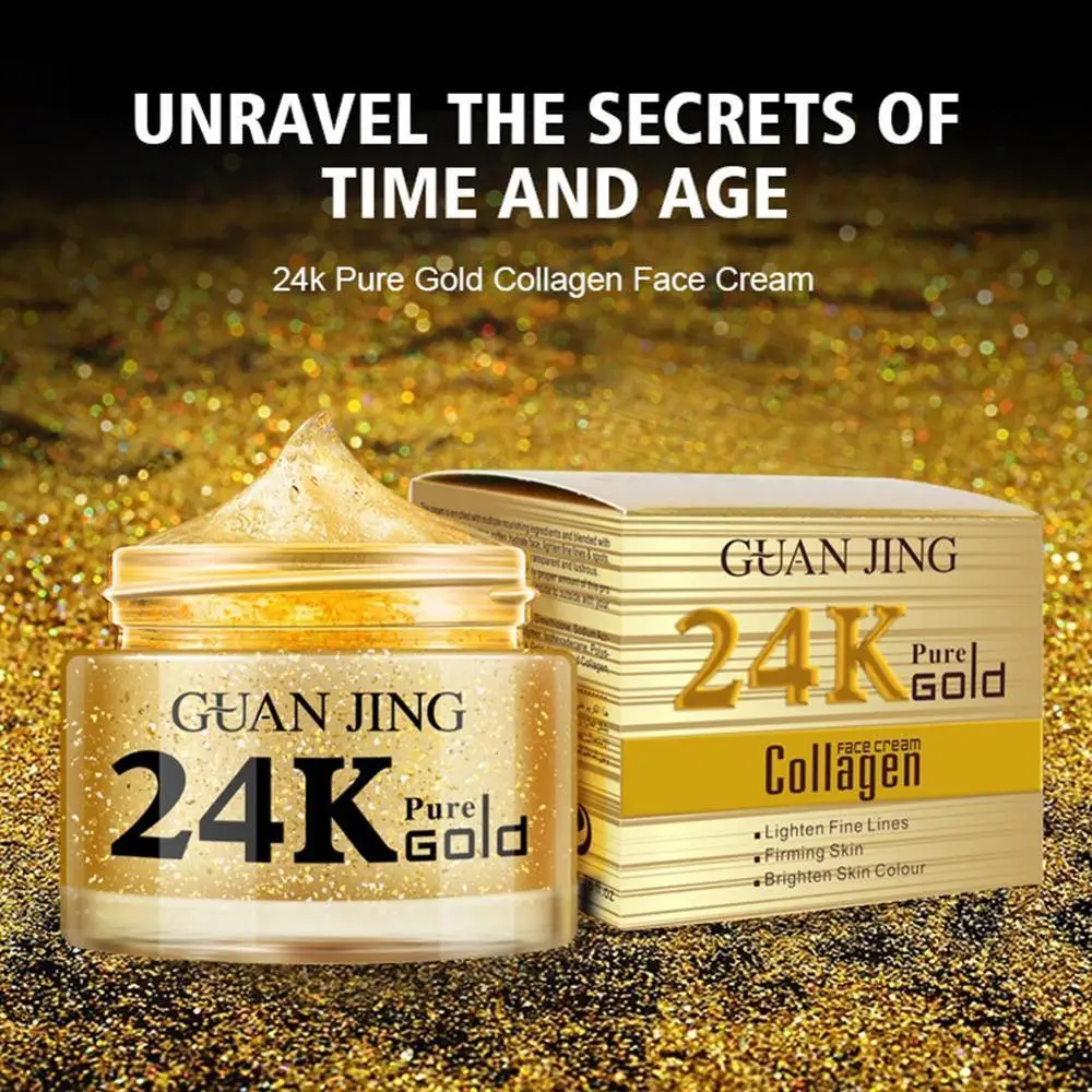 Коллагеновый крем для лица 24K Gold Snial против морщин, укрепляющий, отбеливание акне, кремы, увлажняющий, корейский уход за кожей