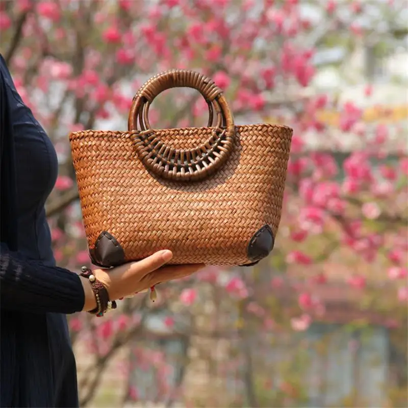 25x14cm-new-thai-handmade-straw-bag-ethnic-style-lattice-bag-rattan-woven-bag-original-weaving-handbag-women-a6104