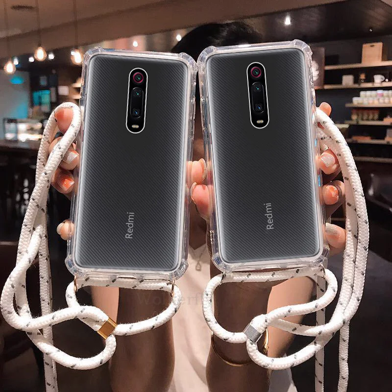 Для Xiaomi Redmi 5 5 Plus 6 6A 6 Pro 7 7A K20 Note 5 6 7 Pro Чехол на ремне через плечо с ремешком на шею чехол