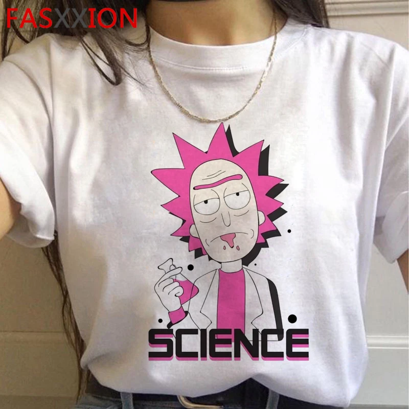 Rick and Morty Funny Cartoon Harajuku T Shirts Women Ricky N Morty Ullzang T-shirts Grunge 90s Tshirts Aesthetic Top Tees Female