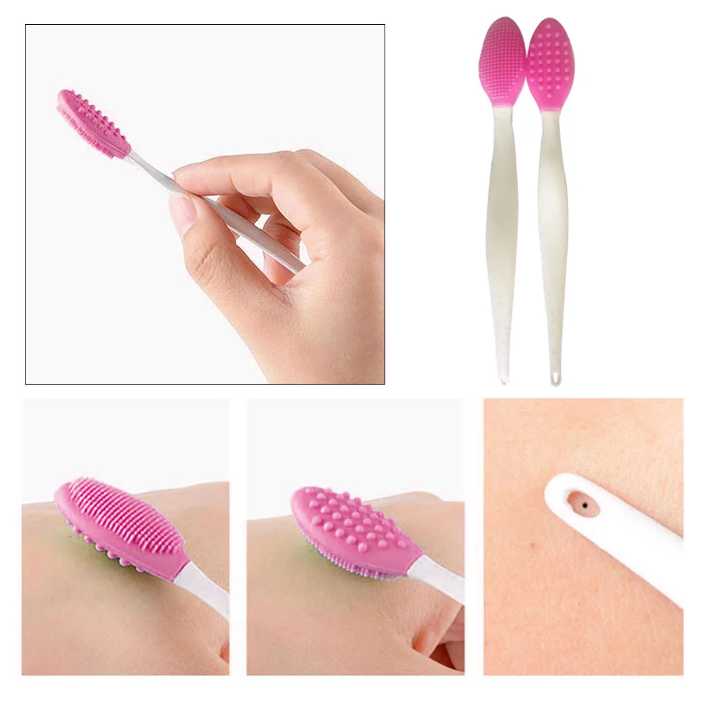7pc Colourful Handheld Silicone Blackhead Remover Brush Deep Pore Cleansing and Exfoliating Tool for Women Men