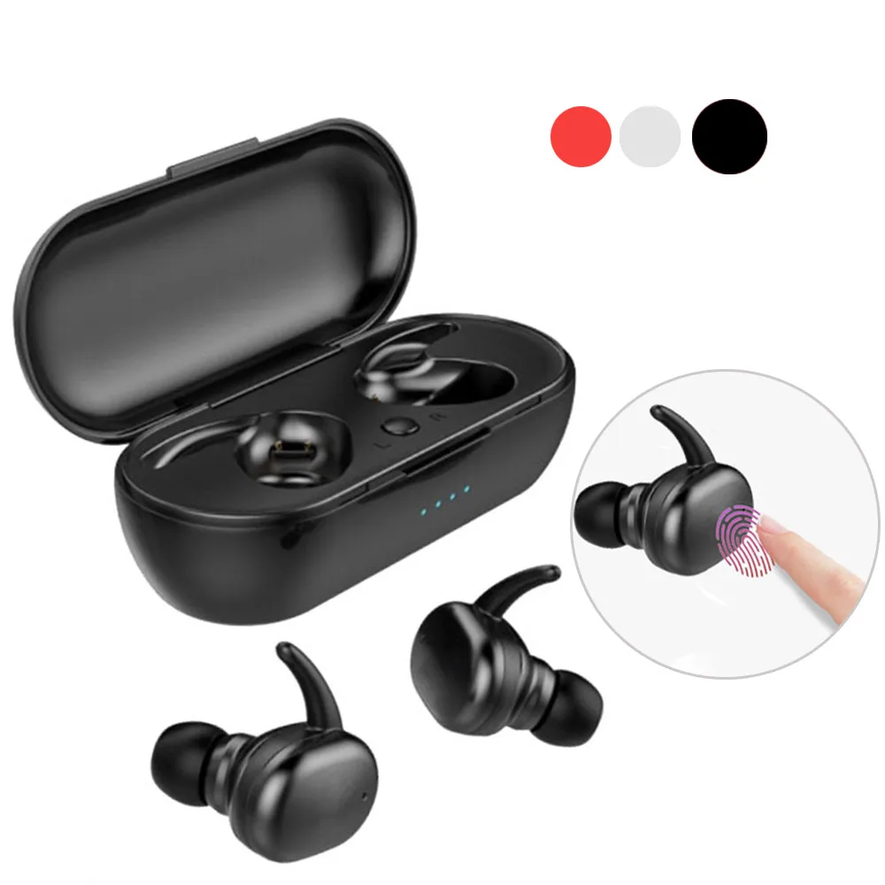 TWS Bluetooth 5,0 наушники One Touch Handsfree телефонная гарнитура беспроводная 4D стерео Спортивная Музыка наушники с зарядным устройством