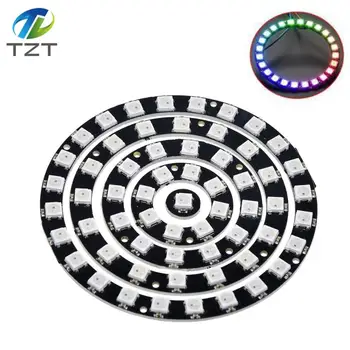

RGB LED Ring 1Bit 8Bit 12Bit 16Bit 24Bit WS2812 5050 RGB LED + Integrated Driver RGB LED Controller Module for Arduino