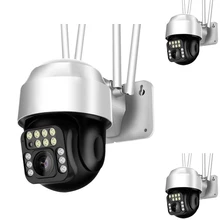 Caméra de Surveillance extérieure PTZ IP Wifi HD 1080P, dispositif de sécurité sans fil, étanche, avec suivi de mouvement 