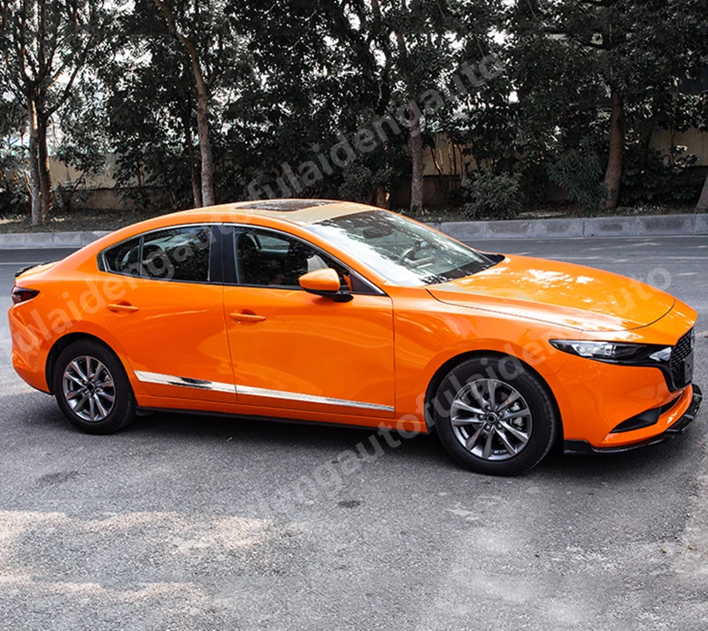 4 шт. для Mazda 3 Axela- ABS Хромированная Автомобильная дверная защита молдинг крышка отделка кузова боковые молдинги автомобильные аксессуары