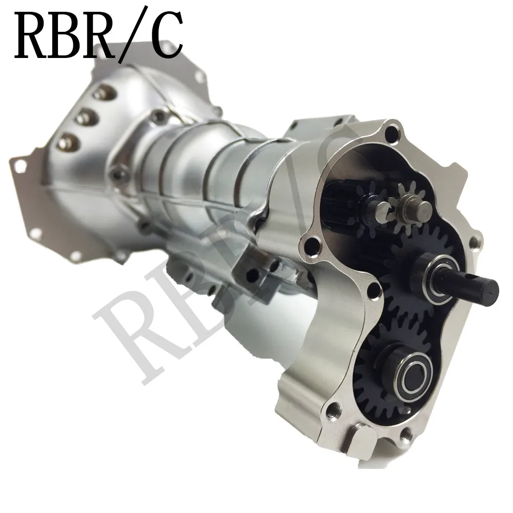 RBR/C 1:10 V8 dual motor three-speed gearbox for TRX4 SCX10 D90 remote control car off-road climbing conversion upgradeDIY parts