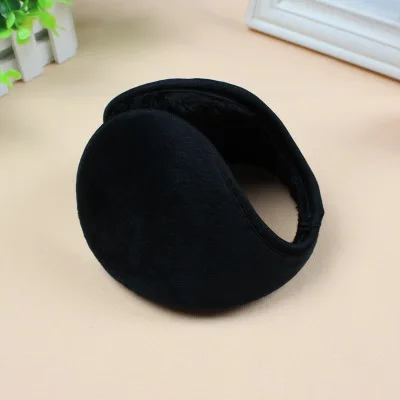black JODIMITTY, унисекс, мужские плюшевые наушники для ушей, зимние теплые фланелевые меховые наушники, теплые наушники для ушей, накидка, повязка, orejeras mujer - Цвет: black