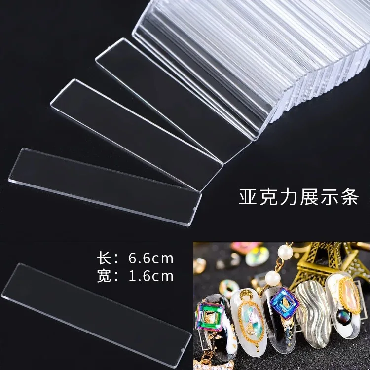 Acrylic Tabletop Acrylic Nail Art Display Irregular Board Transparent Nail Art Showing Holder, Acrylic Dust-proof Display Board