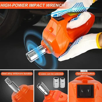 E HEELP 3 in 1 Electric Car Jack kit 5Ton 12V Hydraulic Jacks With Impact