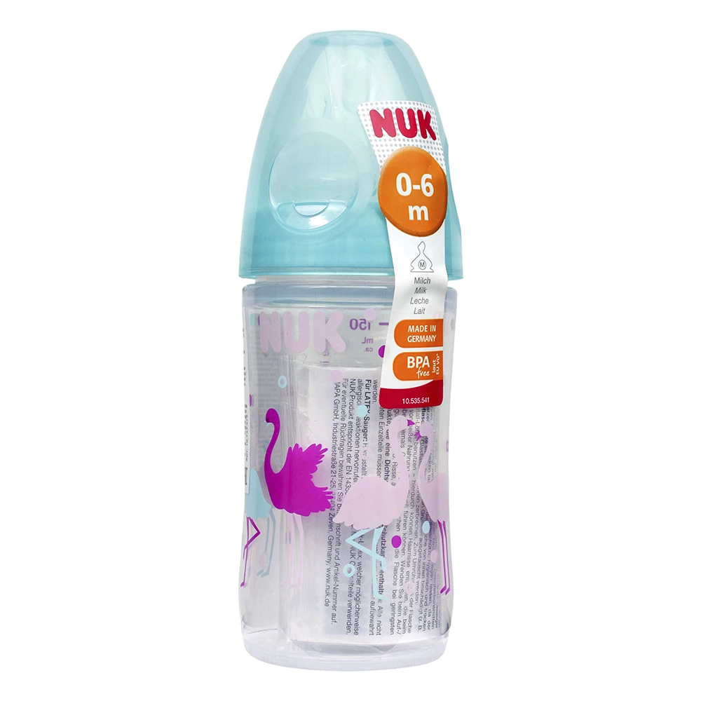 Бутылочка NUK NС из ПП, 150 мл, соска FC+ силикон с отв."М", разм.1