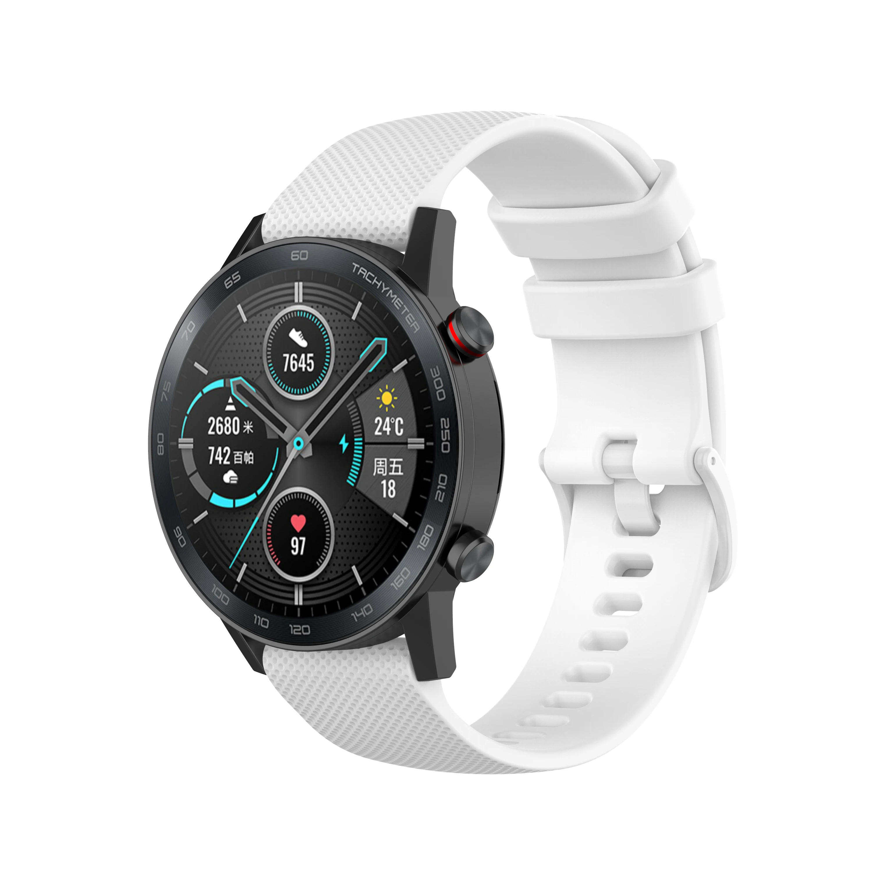 22 мм ремешок маленький клетчатый для часов Honor Magic watch 2 сменный силиконовый