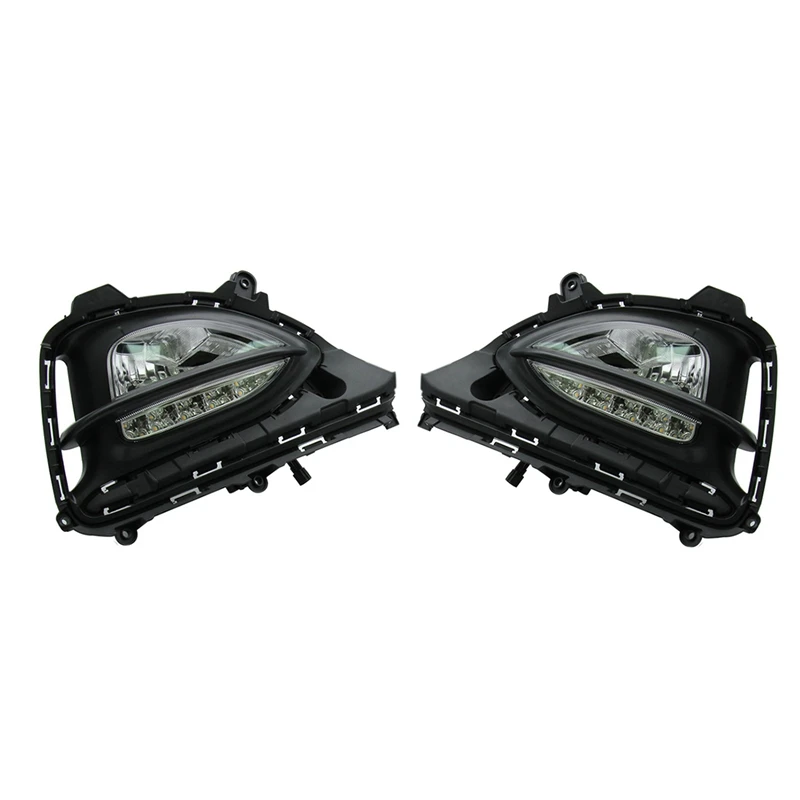 2Pcs for Hyundai I20 2018 2019 LED Daytime Running Light Fog Lamp with