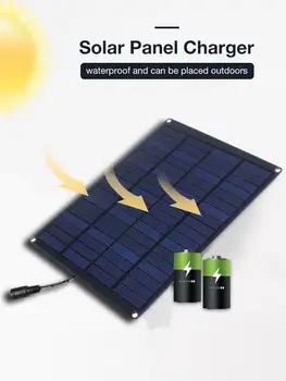

20W Single Crystal Charging Automotive Flexible Energy Saving Solar Panel for Phone Battery Charger RV Boat Camping 5V USB Port